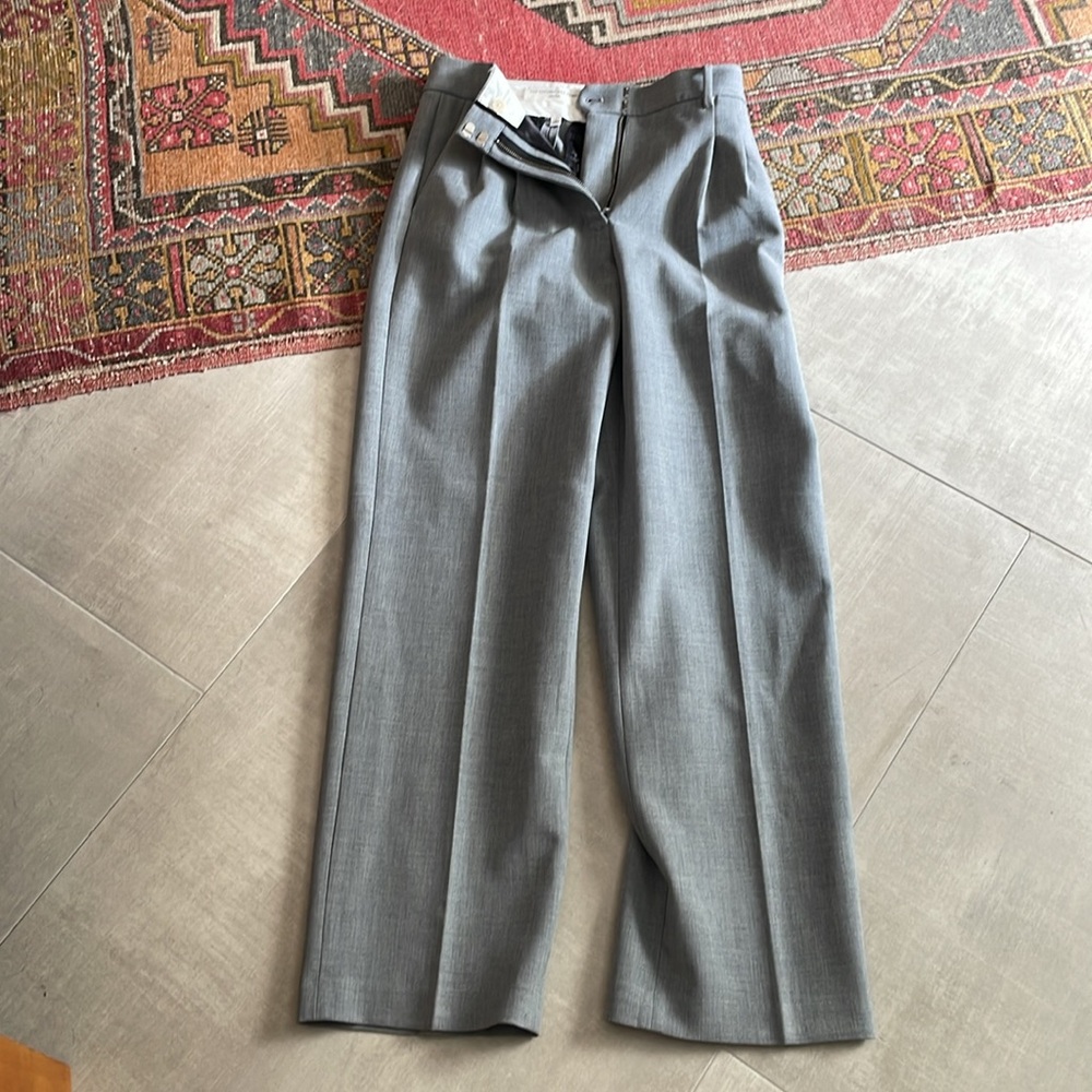 NWT Aritzia Wilfred The Effortless Pant Slacks - Heather Medium Gray
